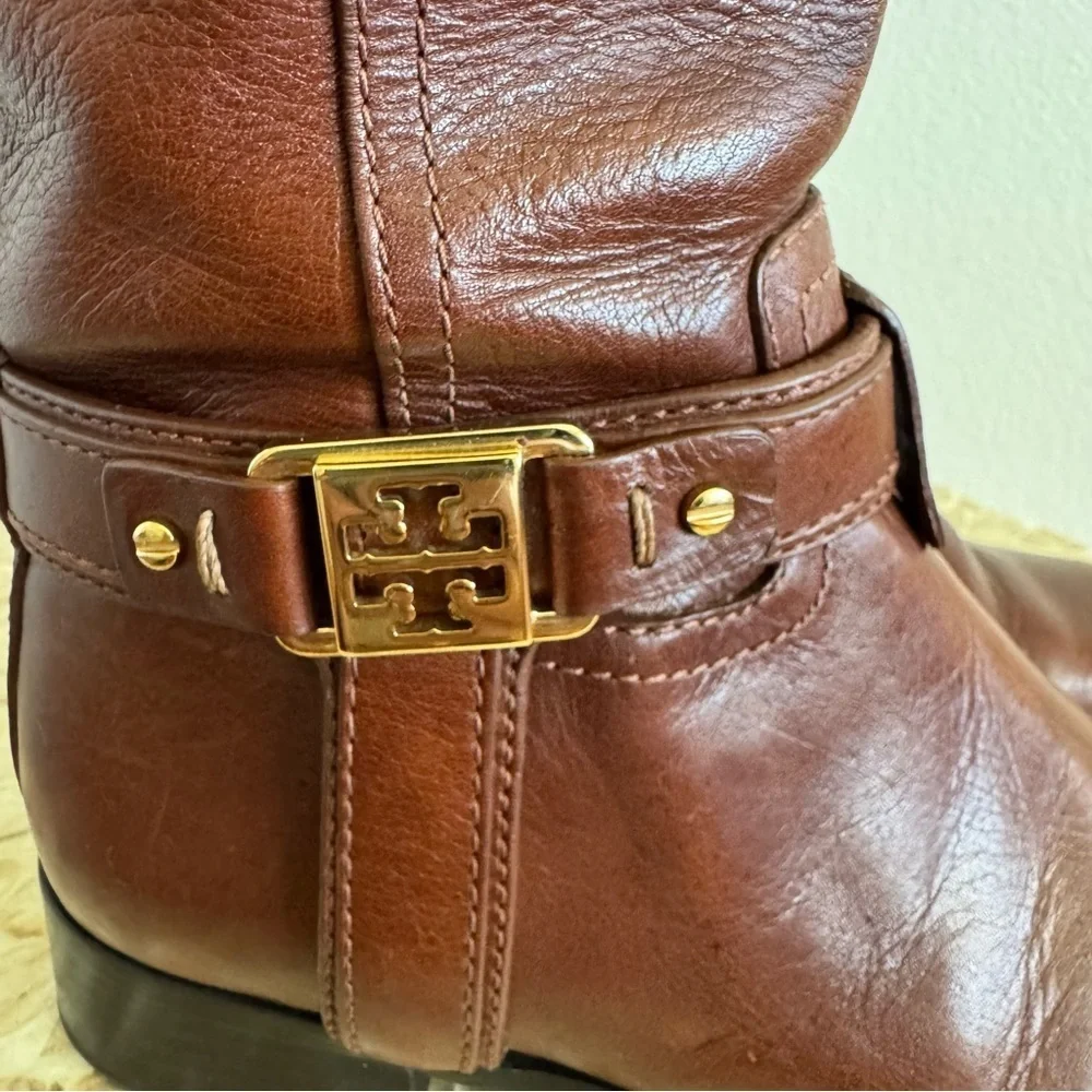 Tory Burch Alessandra Tall Leather Riding Boots size 5M